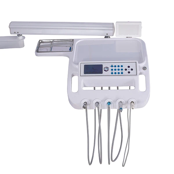 Deluxe Dental Chair Equipment LED Lights Glass Ceramic Spittoon High Quality 3