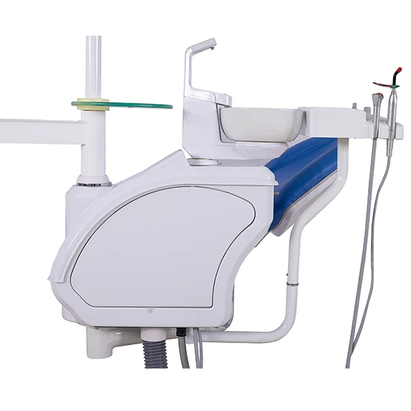 Deluxe Dental Chair Equipment LED Lights Glass Ceramic Spittoon High Quality 4