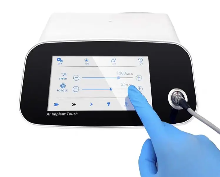 Dental AI full-color touch screen implant machine Oral fiber optic implant contra angle machine New oral equipment 2