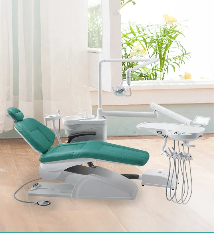 Comfortable Complete Integral Cheap Dental Unit Chair Approved with Led Lamp or Halogen Lamp Machine 4