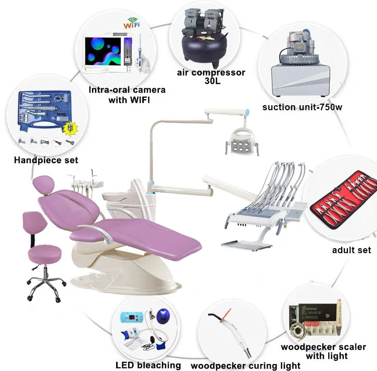 Philippines hotsale new portable dental chair unit cheap price made in China 6