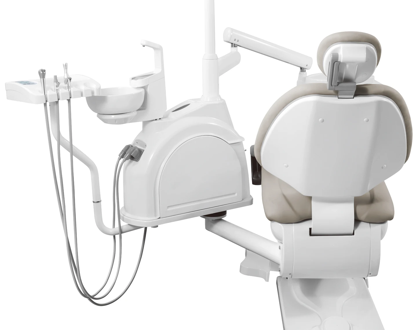 New Dental Chair with Rotary Side Box Touch Tool Tray Suction Filter Comfortable Leather Pad Dental Clinic Hospital Equipment 2
